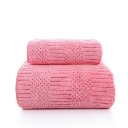 MintLimit 1 Set Premium Cotton Thick Soft Plush and Highly Absorbent Towel (1 Piece 70 *140CM Extra Large; 1 Piece 30*75CM towel)