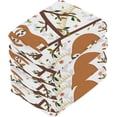 thumbnail image 4 of SKYSONIC Sloth Cotton Washcloths Set of 6, Highly Absorbent Soft Fingertip Towel for Bathroom, Gym, Hotel and Spa, 12 x 12 Inch, 4 of 7