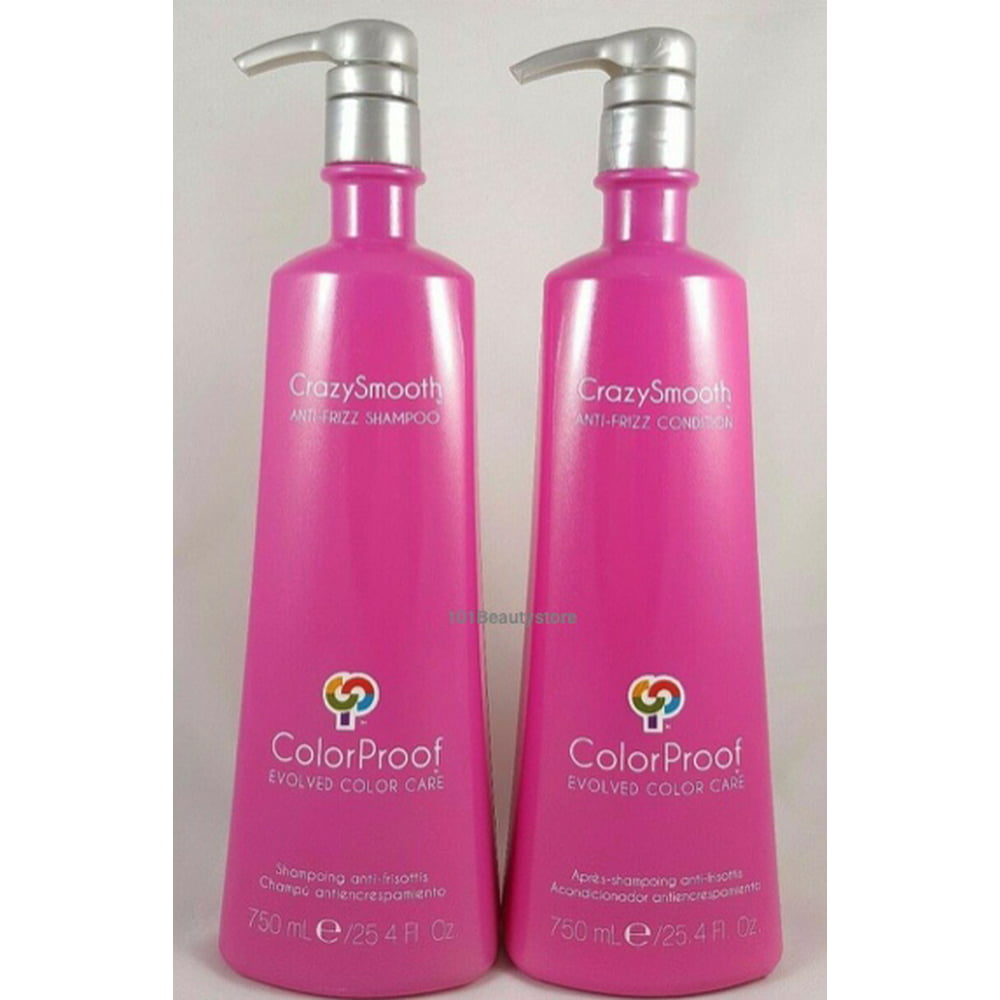 ColorProof CrazySmooth Anti-Frizz Shampoo and Conditioner 25oz / 750ml ...