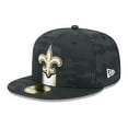 thumbnail image 3 of Men's New Era  Black New Orleans Saints 2024 Sideline 59FIFTY Fitted Hat, 3 of 6