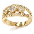 thumbnail image 3 of Pompeii 2 1/10ct Gold Three Stone Diamond Ring 14K Gold (H,I2), 3 of 5