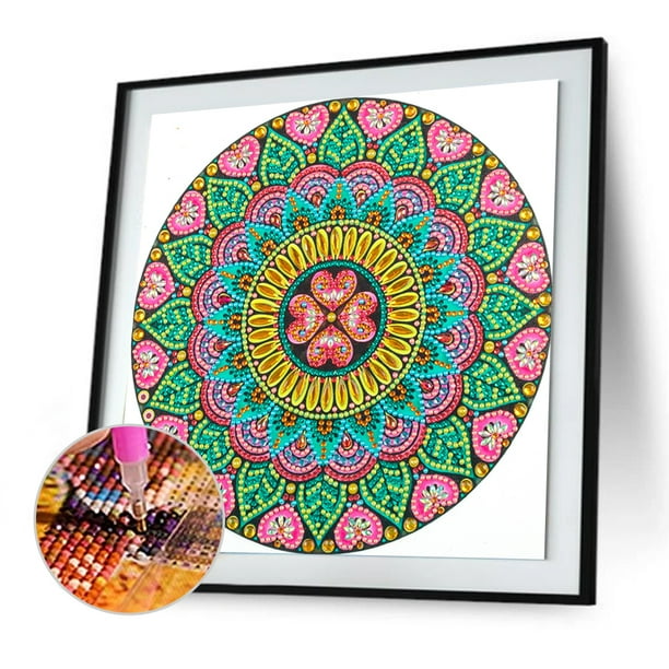 Cuadros Decorativos Pintura de diamante 5D DIY Datura Kit de diamantes de imitación de taladro especial parcial (UP221) Tmvgtek embutido en tela