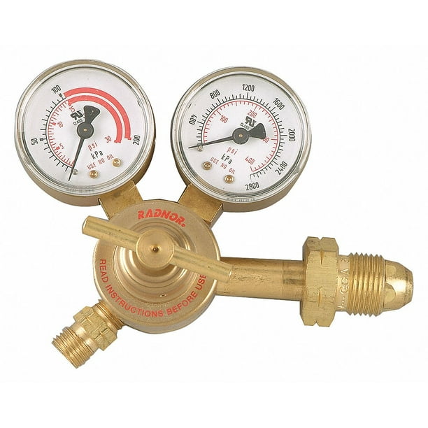 Victor Heavy Duty Acetylene Regulator 350-15-510 - 2-15 PSI Delivery Rate With CGA-510 Connection