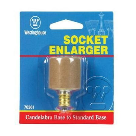 

Westinghouse Candelabra to Standard Base Socket Adapter 1 pk