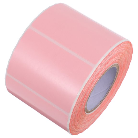 CIMAXIC Pink Thermal Printer Labels Roll Waterproof Blank Stickers Writable Thermal Transfer Labels for Printing