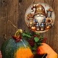 thumbnail image 5 of Fall Gnome Door Hanger Sign - Thanksgiving Autumn Welcome Decor with Sunflowers & Pumpkins, Front Door Hanging Sign for Fall Wreath, Harvest Home Porch Decor (20 x 20 cm), 5 of 9