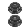 thumbnail image 1 of Mobutofu 2Pcs Black Temperature Control Knobs for Oven Gas Stove Replacement Precise Thermostat Dial Knob, 1 of 8