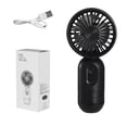 thumbnail image 4 of Lunxisen 3 Pcs Portable Handheld Personal Fan USB Rechargeable Battery Operated Three Speed Cooling for Travel Outdoor, 4 of 8