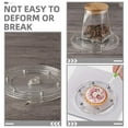 thumbnail image 2 of 2 Pcs Plateau Rotatif Rotation 360 Degrés Acrylique Transparent pour Usage Domestique et de Bureau, 2 of 8