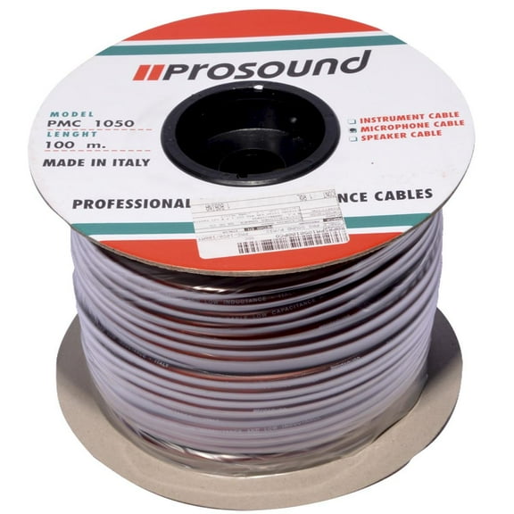 CABLE PRO SOUND PARA MICROFONO PMC-1050 100MTS PROSOUND PMC1050BLK
