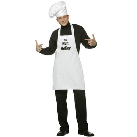 Bun Maker Men's Adult Halloween Costume, One Size, (40-46)