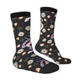 thumbnail image 4 of Yiaed Snake And Floral1 Print Great elasticity Crew Socks Sports socks for Men and Women, 4 of 5