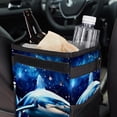 thumbnail image 6 of Starry Shark Mini Trash Can Car Trash Can Trash Can for Car: Foldable, with Lid, Leak-Proof, Hanging Storage Bag, 6 of 6