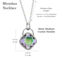 thumbnail image 3 of Collar para Mujer con Cristal Swarovski en forma de Rombo– Bañado en Rodio- Collar Elegante y Brillante-Collares de Mujer de Moda- Joyería para Mujer de Moda- Regalo especial Ortiz Espinosa Temporada, 3 of 5