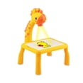 thumbnail image 1 of Projecteur de dessin pour enfants, mignon petit cerf, table de projection à piles réglable sur 3 niveaux avec effet sonore, cerf jaune, 1 of 4