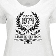 thumbnail image 4 of Inktastic Born in 1974 Limited Edition Women's Plus Size T-Shirt, 4 of 5