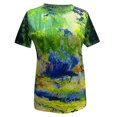 thumbnail image 3 of DPTALR T-Shirt à Col Rond Imprimé pour Femmes Manches Courtes Tee Décontracté Blouse, 3 of 4