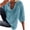 Light blue, variant on Meichang 3/4 Sleeve Lace Shirts for Women Patchwork Tunic Tops Tie Front U-Neck T Shirts Casual Solid Color Blouses Loose Fit Lightweight Pullover