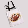 thumbnail image 2 of PKQWTM Sketchy Football Canvas Shoulder Bags Handbags Tote Bags Shopping Bag, 2 of 2