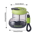 thumbnail image 3 of Portable Clear Organizer with 4 Compartments Travel 7 Day Proof Weekly Organizer Cute Mini Vitamin Fish Oil, 3 of 7
