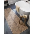 thumbnail image 3 of BoutiqueRugs Hamid Traditional, Transitional Runner Rug - Machine Washable - Mocha, Taupe, Soft White - 2'6" x 8' Runner, 3 of 14