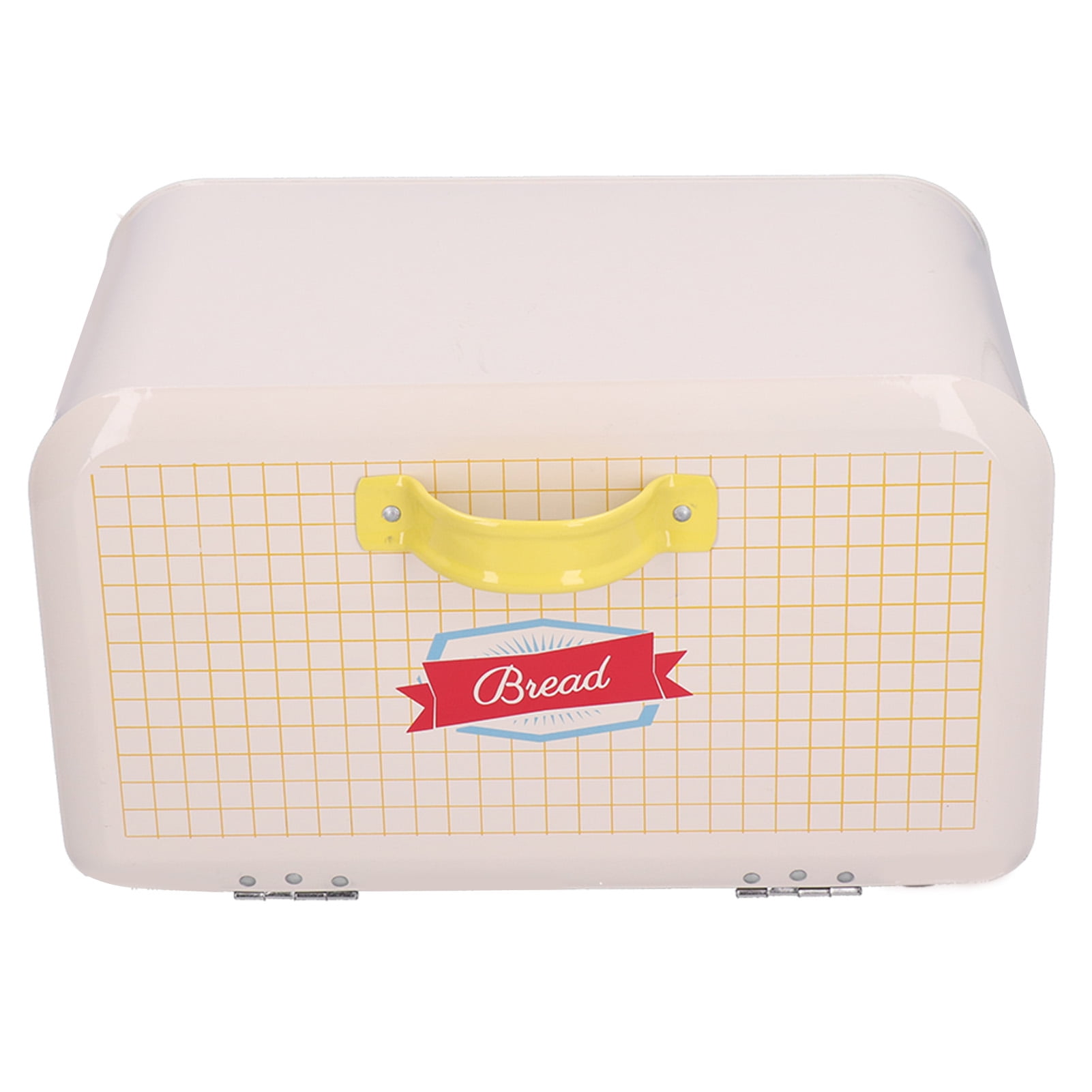 Iron Bread Box, Retro Rustic Bread Storage Container Large Vintage Bin