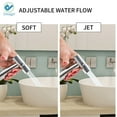 thumbnail image 3 of Deago Bidet Toilet Sprayer Set, Stainless Steel Handheld Bidet Sprayer Kit with 7/8" Valve T-adapter-Bathroom Hand Shower for Self Cleaning ,Baby Cloth Diaper Sprayer, 3 of 9