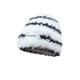 thumbnail image 3 of Gorro de lana para mujer, de invierno, tejido a rayas, con aspecto de cara, de felpa, cálido, grueso, con gran circunferencia de la cabeza, protección para las orejas, gorro de pelo, 3 of 5