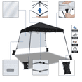 thumbnail image 5 of Renwick 10×10 ft Pop-up Canopy Tent w/ Side Panel, Black, 5 of 8