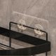 thumbnail image 5 of Estante de baño adhesivo de esquina con ganchos, organizador de ducha acrílico triangular sin taladros con valla de metal, 5 of 7