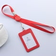 thumbnail image 3 of SagaSave PU Badge Lanyard ID Card Holder Retractable Buckle Portrait/Landscape 9 Color Choice, 3 of 7