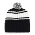 thumbnail image 2 of Men's '47  Black Chicago White Sox Plateau Cuffed Knit Hat with Pom, 2 of 2