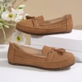 thumbnail image 4 of HTHLVMD Women's Tassel Loafers, Slip On Moccasins, Casual Driving Shoes, Women's Walking Shoes Casual Tennis Slip On Sneakers Lightweight Comfortable Fashion Shoes for Women, Brown 5, 4 of 6