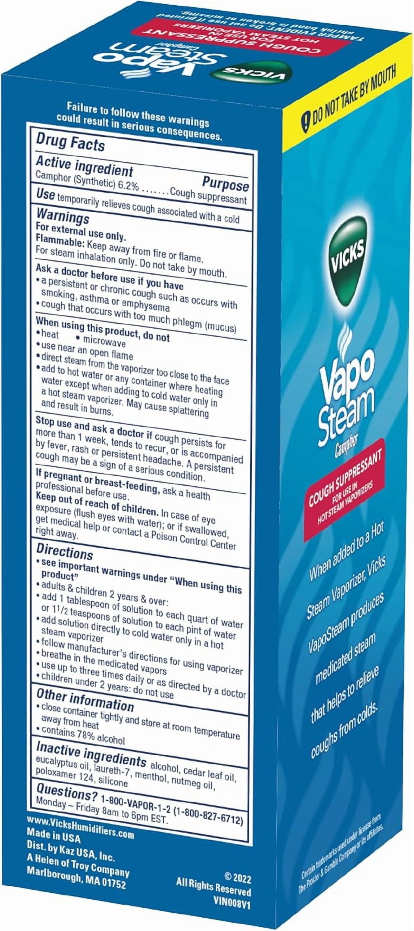 Vicks VapoSteam Cough Suppressant Liquid 8 oz