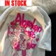 thumbnail image 4 of Camisetas Kawaii de Anime para mujer, camisetas gráficas Harajuku, ropa de calle, camisetas Y2k de manga corta a la moda, camiseta de gran tamaño, 4 of 5