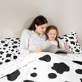 thumbnail image 5 of Feelyou Fashion Cow Print Twin Comforter Sets, Polkadots Circle Bedding Set, 2pcs, 5 of 8