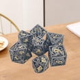 thumbnail image 4 of Dados poliédricos hueco de 7 piezas, de D20 D12 D10 D% D8 D6 D4 para juegos de , enseñanza de matemáticas, entretenimiento, Macarena Dados de juego poliédricos, 4 of 8