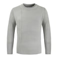 thumbnail image 2 of IROINNID Men's Sweater Round Neck Long Sleeve Jumper Mid-Length Solid Color Loose Pullover Autumn And Winter Daily Commuting Trend Personality Sweater, 2 of 4
