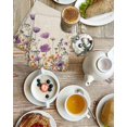 thumbnail image 4 of Purple Red Spring Floral Kitchen Dish Towels for Drying Dishes Set of 2, Watercolor Botanical Summer Flowers Waffle Weave Microfiber Hand Tea Bathroom Towels Quick Dry & Absorbent Towel 15.7x23.6, 4 of 7