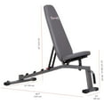 thumbnail image 3 of Body Champ PRO3900 Two Piece Set Olympic Weight Bench with Squat Rack, Gray, 3 of 5