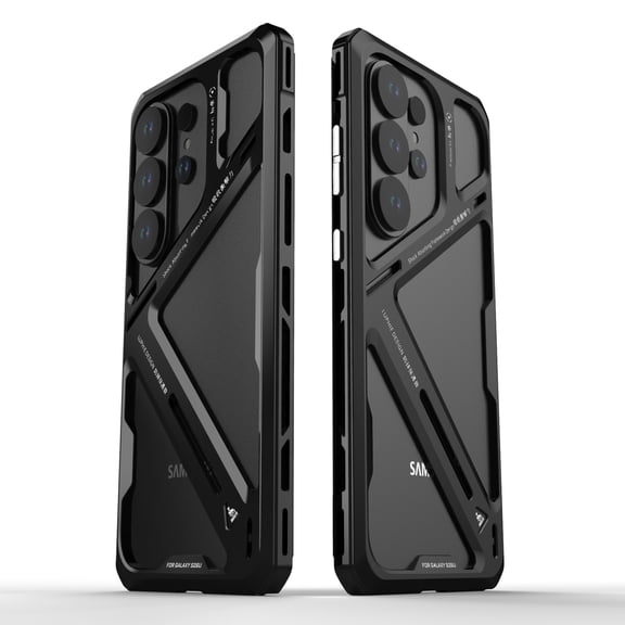 Dteck for Samsung Galaxy S26 Ultra Metal Bumper Case with Tempered Glass Screen Protector Camera Lens Cover, Aluminum Frame Shockproof Drop Protection,Black