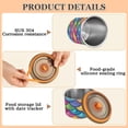 thumbnail image 5 of Mermaid Print Rainbow Airtight Coffee Bean Canister 17oz Food Storage Containers with Lids For Gournd, Tea, Sugar, Flour, Rice, Cereal, Candy Cookie Jar, 5 of 8
