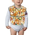 thumbnail image 6 of Susaid Vintage Floral Print Bibs for Babies Toddlers Adjustable Waterproof Free Soft Durable Bibs for eating with Large Pocket Food Catcher, 6 of 8