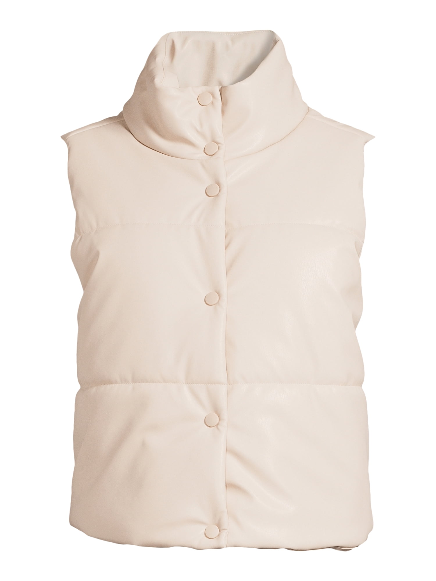 No Boundaries Juniors Standard and Plus Puffer Vest, Sizes XS-4X