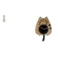 thumbnail image 1 of Reloj de pared en miniatura para pareja, de madera, resina acrílica, figura moderna, gato decorativo con cola oscilante, adecuado para regalar, decora, 1 of 8
