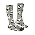 thumbnail image 3 of Picia Women Crew Soft Moisture-wicking Socks Panda With Crown And Stars Pattern Design Cotton Socks, One Size fit All, 3 of 9