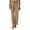 Khaki, variant on JJHGVB Palazzo Pants Wide Leg Pants Woman Womens Daily Elastic Waist Straight Solid Color Casual Pants Loose Long Pants Barrel Pants Women Women'S Pants Black L