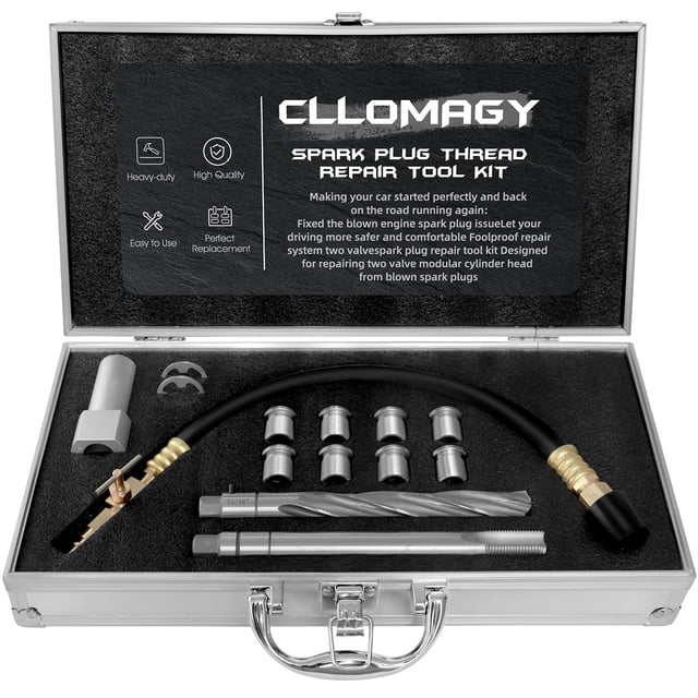 Kit de reparación de roscas de bujías CLLOMAGY 38900 para Ford Triton