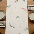 thumbnail image 5 of Table Runners 70 Inches Long Dress Scarves, Valentine's Day Farmhouse Coffee/Dining/Kitchen Table Decor, Holiday Table Runner, Red Love Heart Eucalyptus Beige Burlap 13x70 Inch, 5 of 9