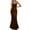 Brown womens dresses, variant on Wycnly Womens Dresses Cocktail Party Prom Elegant Slim Spaghetti Strap Long Fishtail Dresses Fashion Solid V-Neck Sleeveless Maxi Summer Dress Black XXL